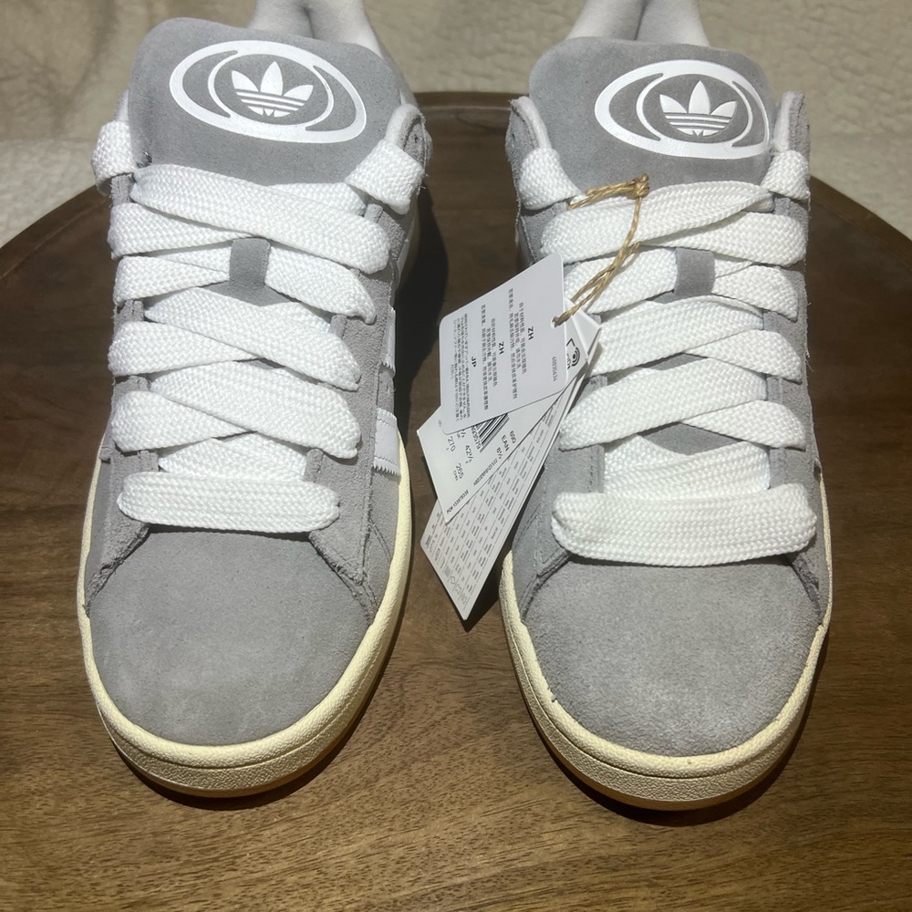 Adidas Campus Gray and White Sneakers.   (No Box)